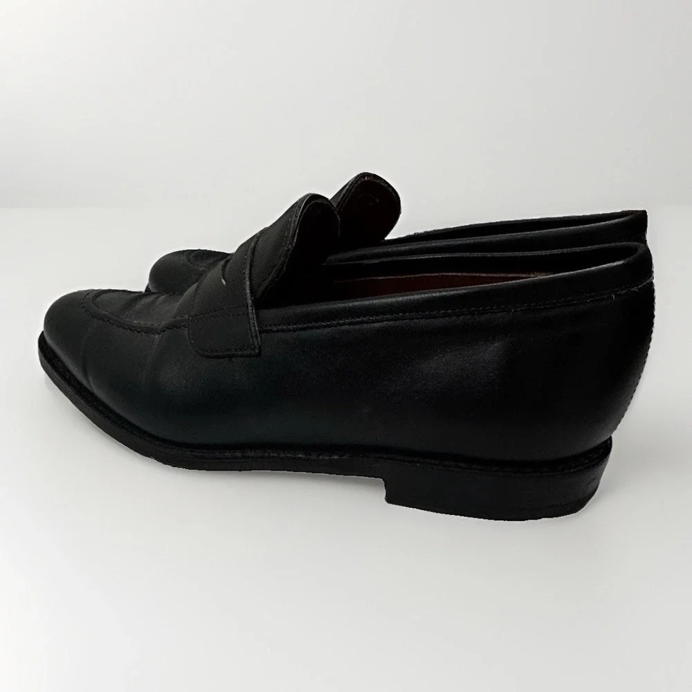 Allen Edmonds Men's Black Lake Forest Leather Penny Loafers Size 10D